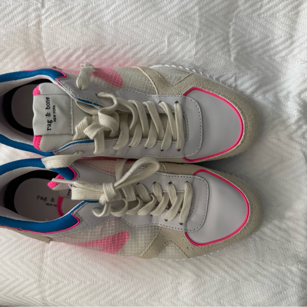 rag & bone Pink and White Sneakers - Picture 4 of 5